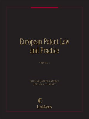 cover image of European Patent Law and Practice